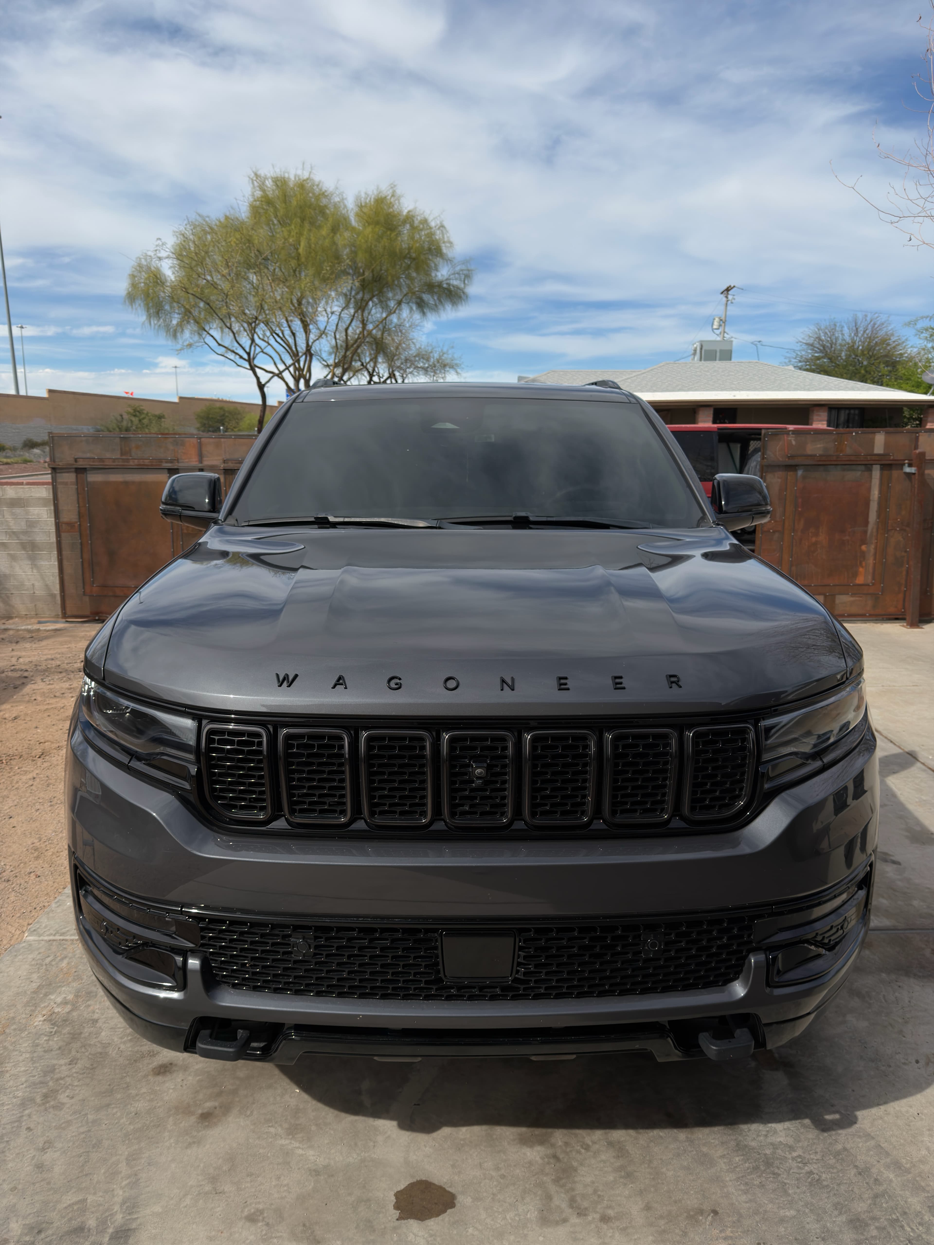 Jeep Wagoneer after exterior detail — clean finish mobile detailing Tucson AZ
