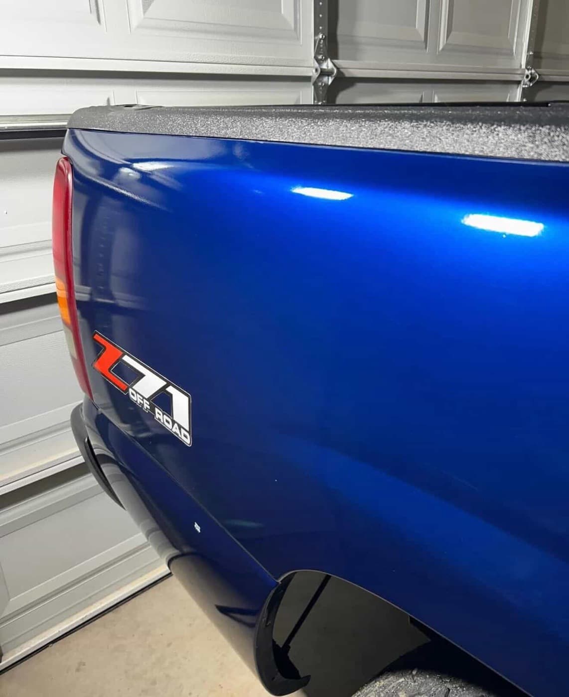 Blue Chevy Silverado Z71 after exterior wash and wax — Tucson AZ